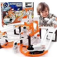 Race Track Set for Kids Flexible Magic Track Birthday Gift for Boys