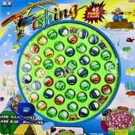 Magnetic Fishing Group Game With 45 Fish For Kids - 9259, Multi Color Dollcars-R45