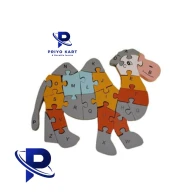 Handmade Handprinted Wooden Puzzles Camel