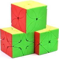 Rainbow Box Speed Cube Set, Magic Cube Bundle of Maple Leaf Cube Polaris Speed Cube