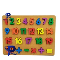 Wooden Numbers Puzzle Game123 Numbers Learning Board Toys Combo Pack of 2 (Multicolor)