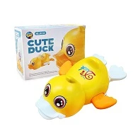 FunBlast Cute Duck Toy with Flashing Lights and Music, B/O 360 Degree Rotating Robot Duck Toy for 3+ Years Kids, Light and Sound Toys for Children