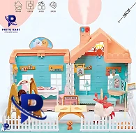 Dollhouse for Girls Play set with Accessories & Furniture Pretend Play Princess House for Kids 4 - 9 Years Old