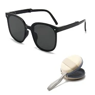 Foldable Sunglasses with UV Protection Men & Women Sunglasses with Cover