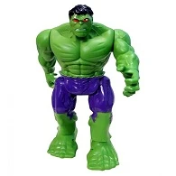 RVM Toys Hulk Action Figure Large Size 30 cm with 13 Point Articulation Light and Sound Effect Toy  (Green)